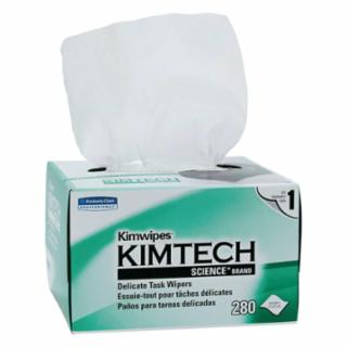Kimtech Science Kimwipes Delicate Task Wiper, White, 4.4 in W x 8.4 in L, 280 per Box. 30 boxes