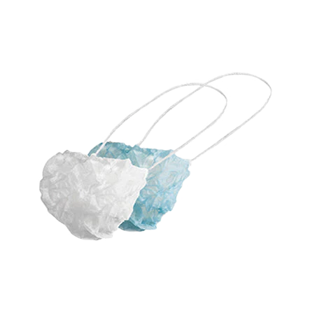 Beard Covers, Single Loop - Blue - 1 case of 1,000 beard covers (100/bag x 10)