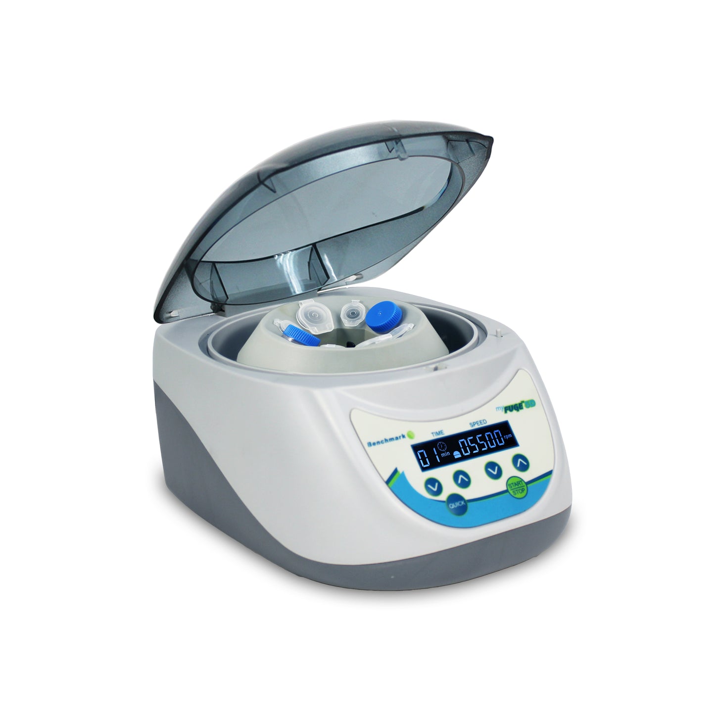 MyFuge™ 5D Digital MicroCentrifuge with combination rotor, 4 x 5mL & 4 x 1.5/2.0mL, 100-240V (European 2 prong plug)