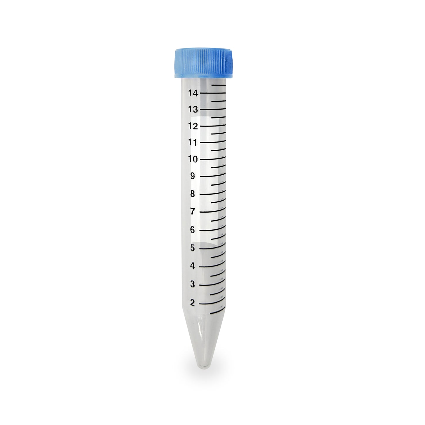 Centrifuge Tube, 15mL, STERILE, conical, PP, flat screw cap, 10 bags of 50 tubes, 500/cs