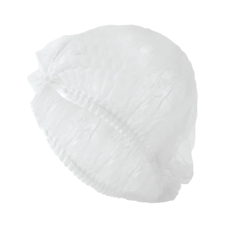 Clip Hat - White, Double Stitched, 21" - 1 case of 1,000 hats (100/bag x 10)