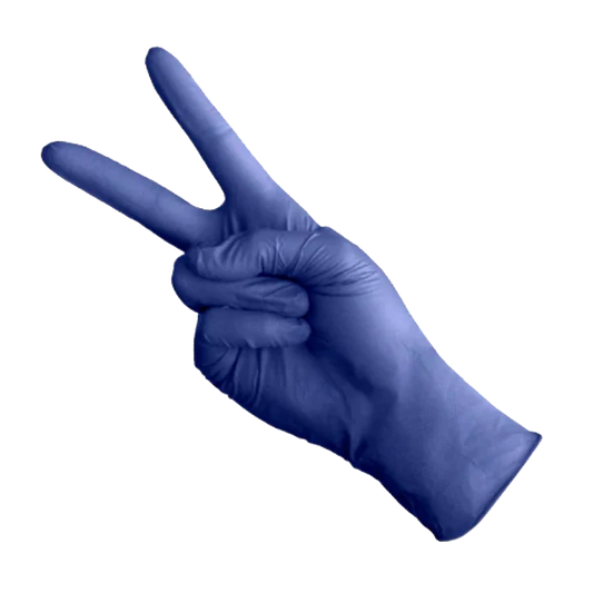 Derma² 3mil Blue Exam Nitrile Gloves - 1 case of 2,000 gloves (200/box x 10)