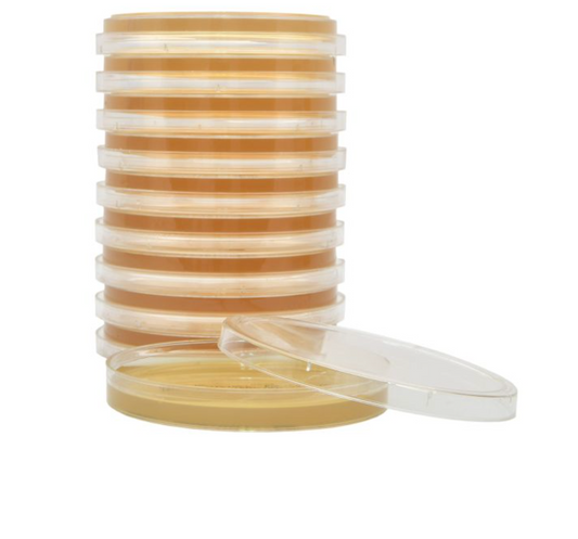 SterEM Tryptic Soy Agar (TSA), IRRADIATED, USP, Triple Bagged, 34mL Deep Fill