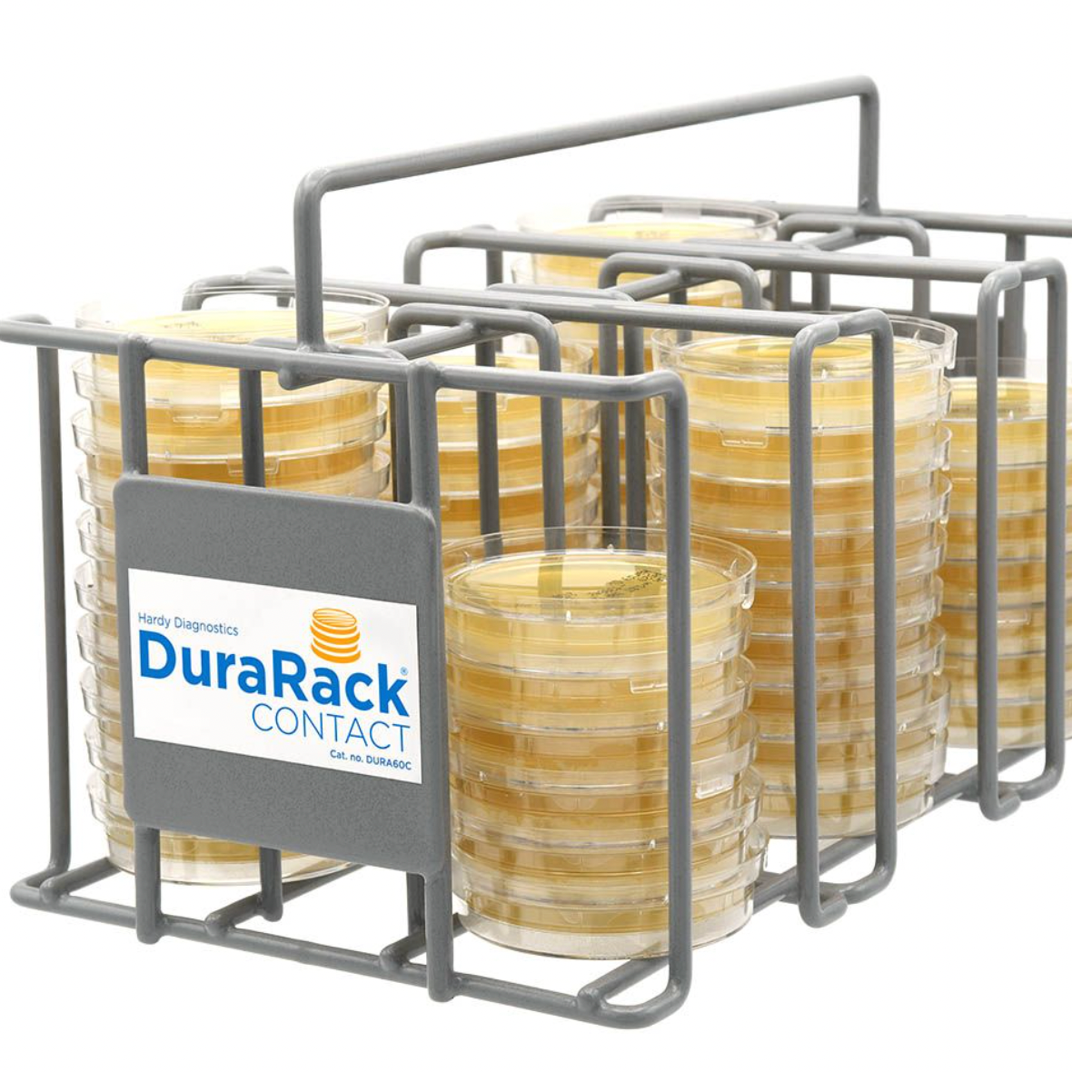 DuraRack®, Metal Contact Plate Rack, for 15x65mm Contact Plates, Holds 60 Plates