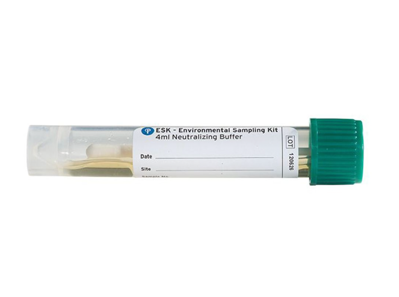 ESK® Environmental Sampling Swab Kit, Neutralizing Buffer, Sterile, Polyester Tip, Polystyrene Handle, 4ml, 50 per box