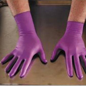 Non-Sterile, Kimberly-Clark™ Purple Nitrile-Xtra™ Disposable Gloves, 6 mil, 12", 50 ea