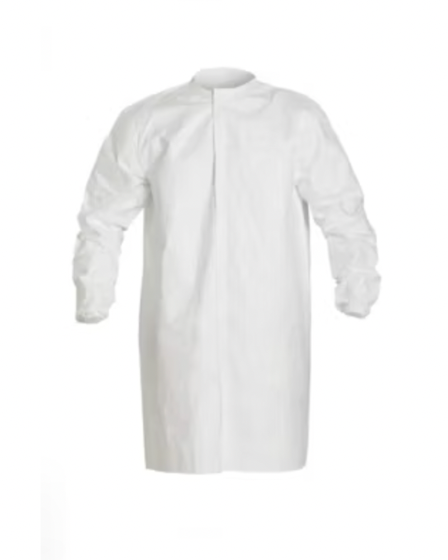Sterile Cleanroom Frock – Tyvek® IsoClean® IC270B (Snap Front)