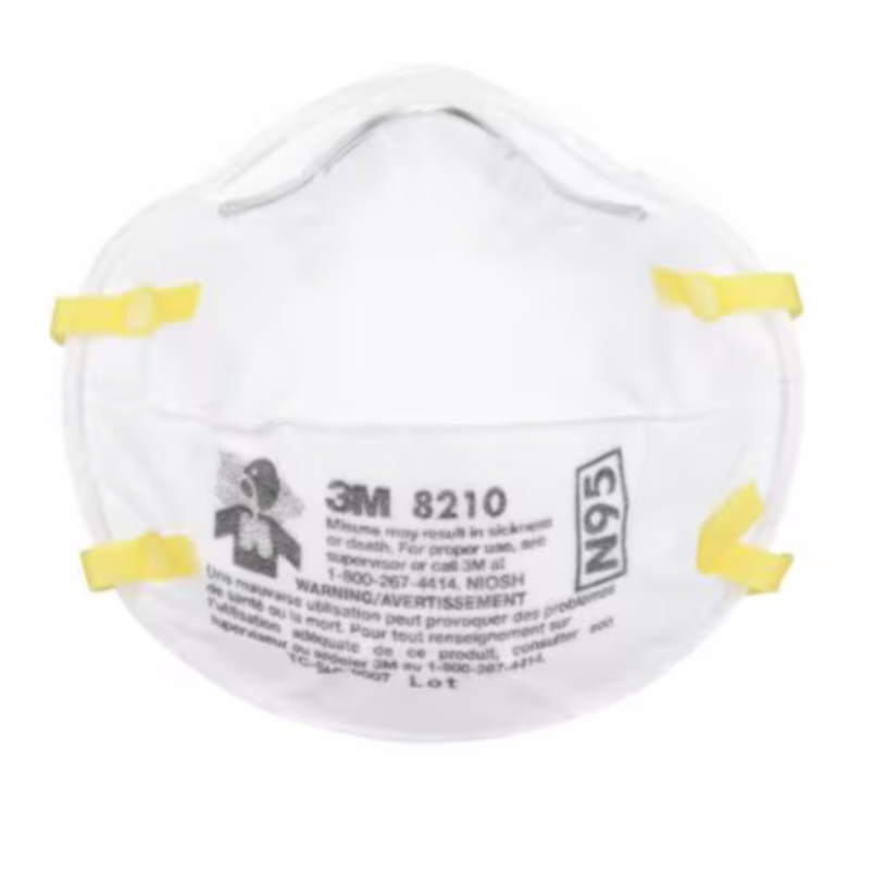 Non-Sterile N95 Respirator, 3M 8210, USP 795 Non-Sterile Compounding (20/Box)
