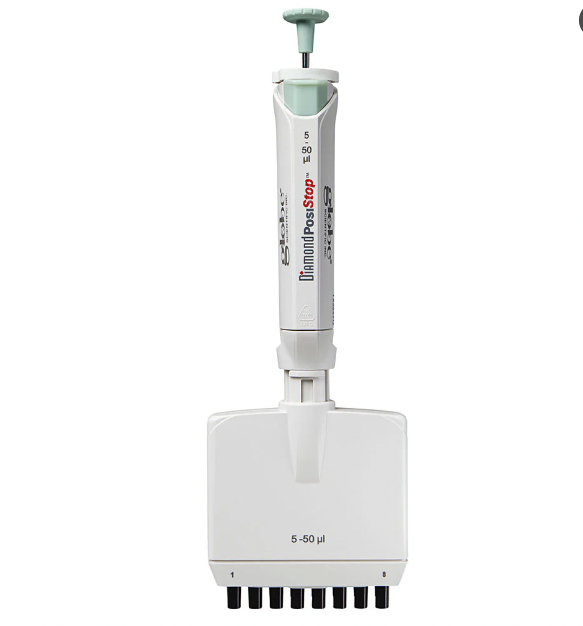 Diamond PosiStop 8‑Channel Adjustable Pipette, Fully Autoclavable