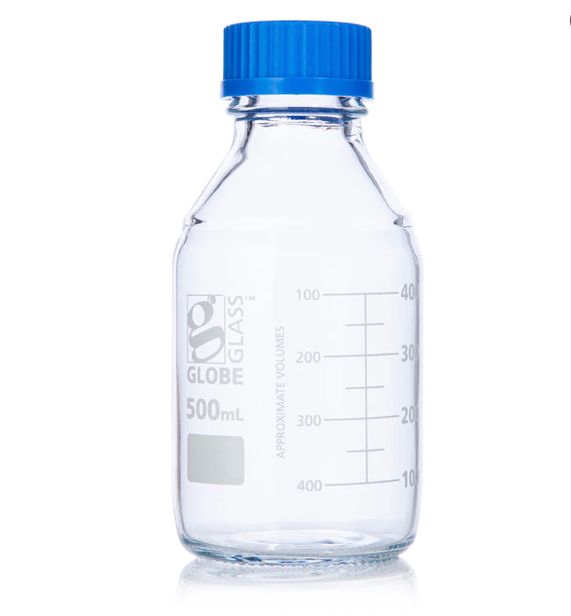 Media Bottles, Globe Glass (50 mL–10,000 mL)