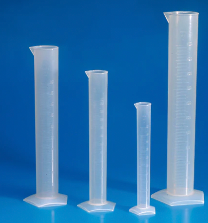 Graduated Cylinders, Polypropylene (PP), Molded Graduations (25 mL–2000 mL)