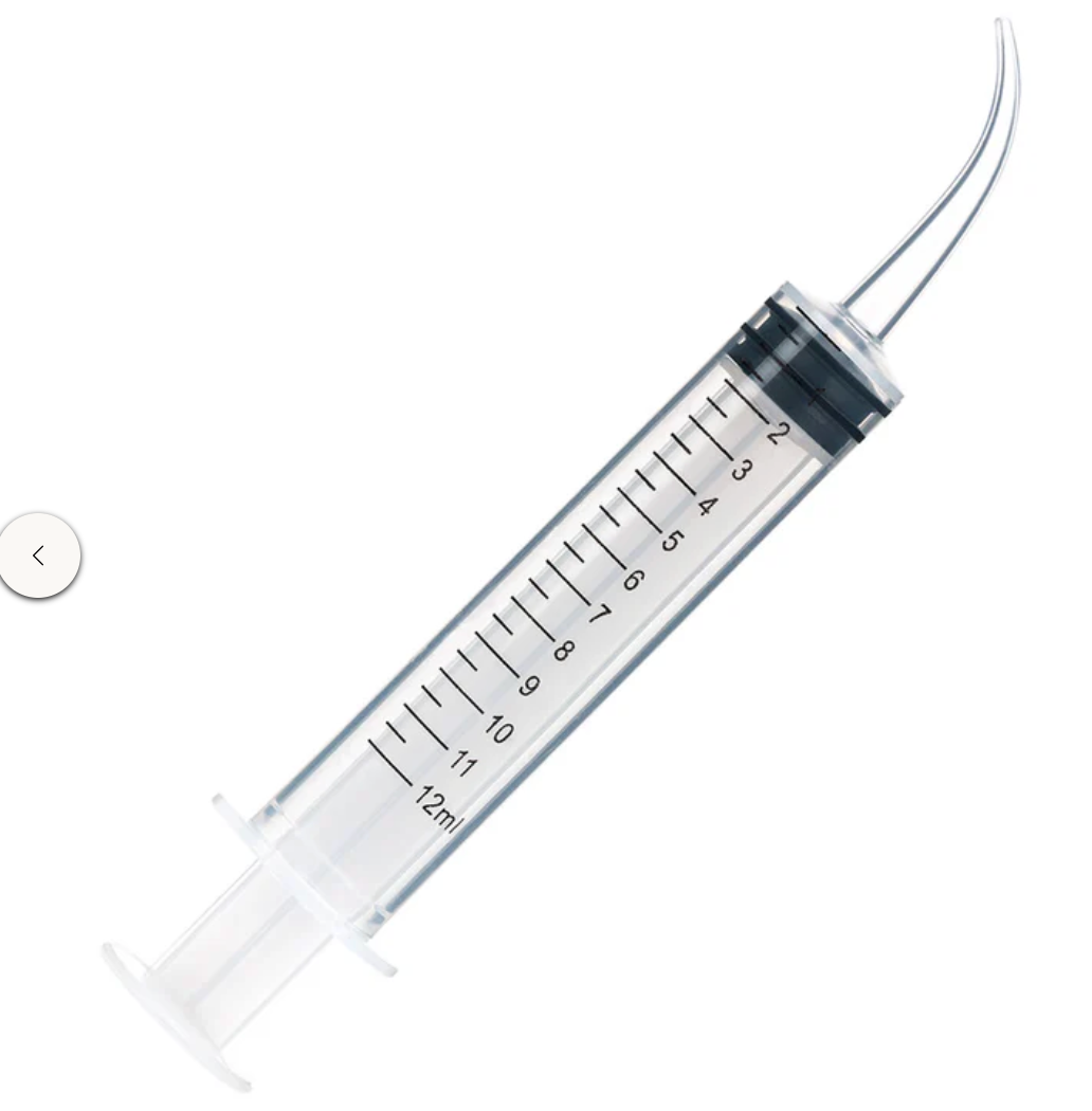 12 mL Transfer Syringes – Straight or Curved Tip, Bag/50