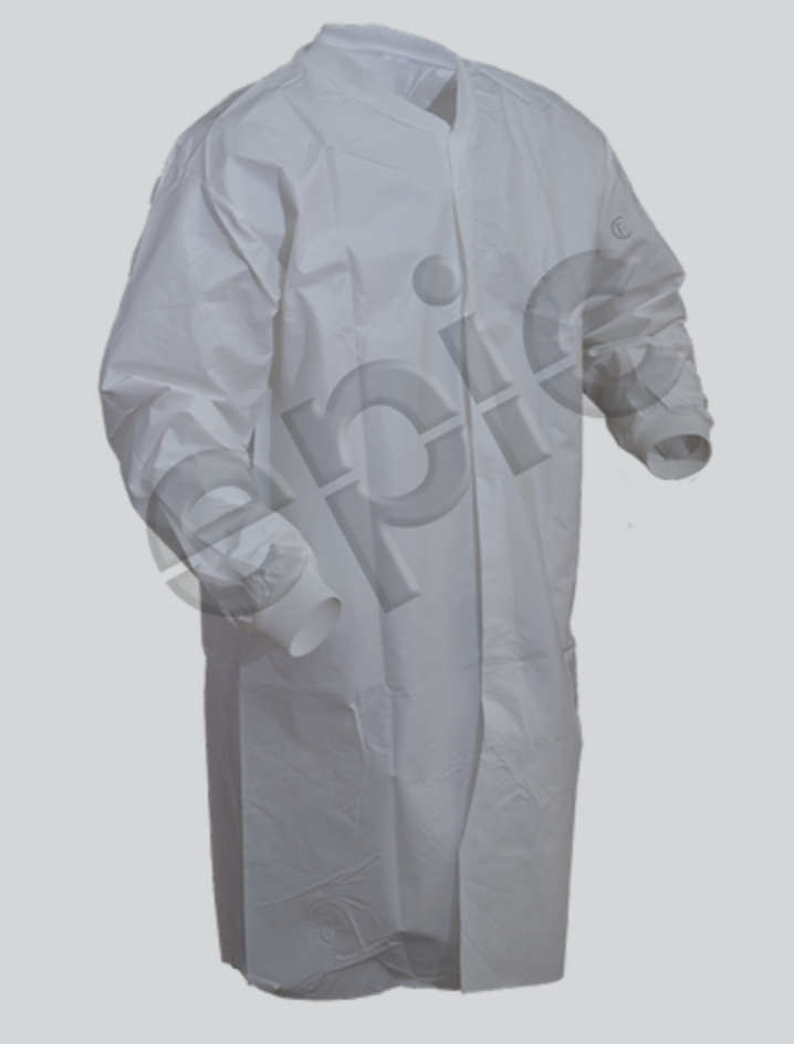 Epic High Performance, Lint Free, Film Coated Cleanroom Frock, 30/CS