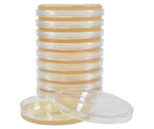 Tryptic Soy Agar (TSA), USP.  PACK SIZE:  10 per package, 100 per case