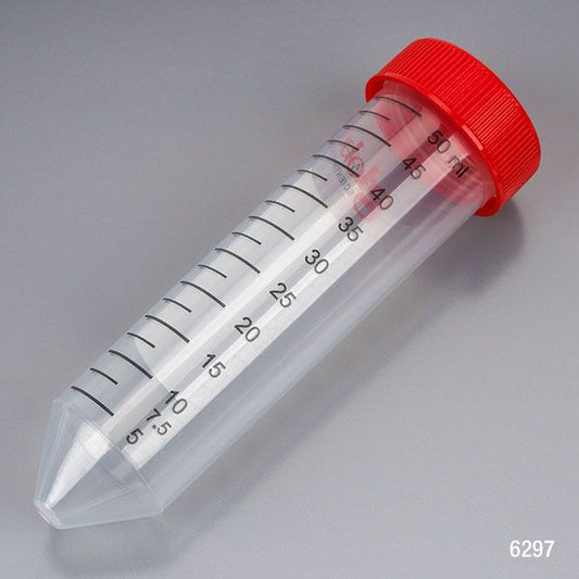 Diamond MAX Centrifuge Tube, 50mL, PP, STERILE, Gamma irradiated to SAL 10-6, Manufactured in Class 100,000 (ISO 8) cleanroom, USP Class VI resin; FDA CFR 21 compliant for contact with pharmaceuticals, Certified, 25/Re-Sealable Bag, 20 Bags/Unit