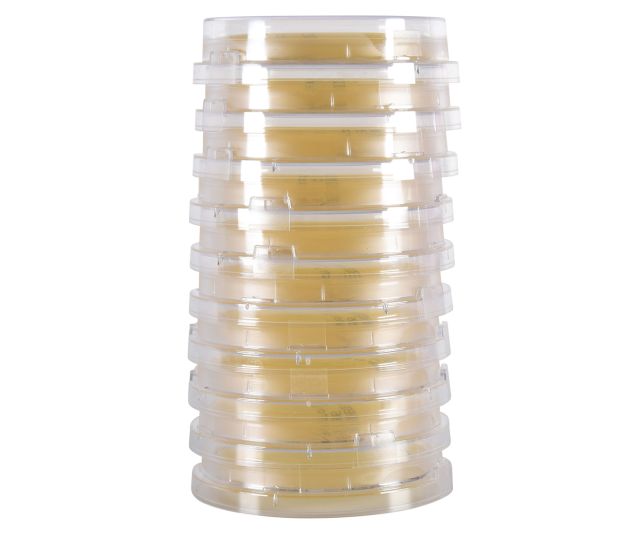 LokTight Sabouraud Dextrose (SabDex) Agar, 15x65mm Contact Plate, 10 per package