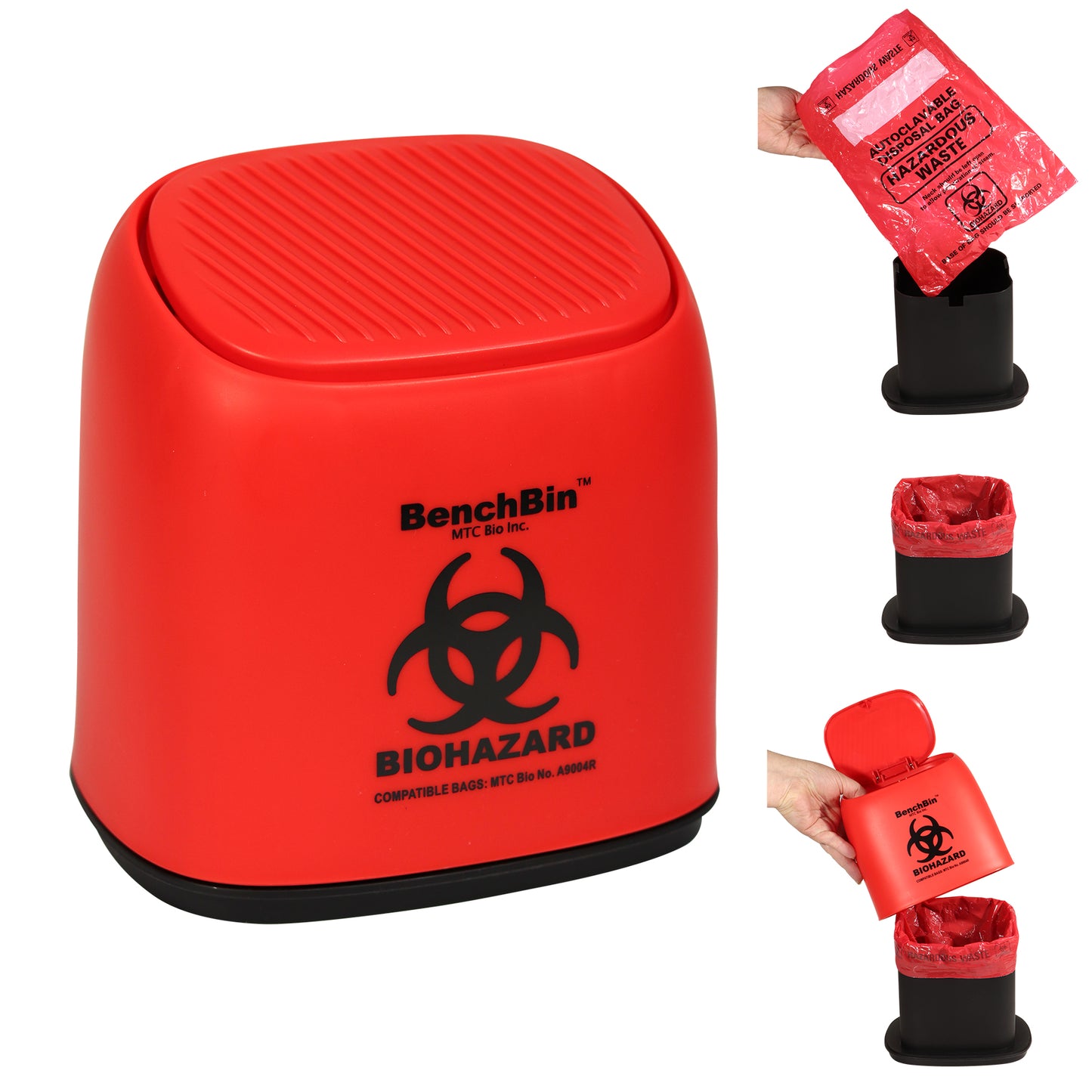 BenchBin™ Benchtop Biohazard Bin