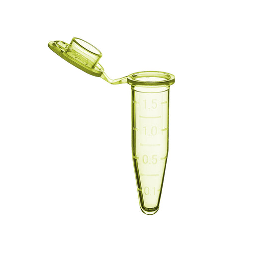 Microtube w/ cap, 1.5mL, red, sterile, w/ self-standing bag & Stop-Pops™, 500/pk