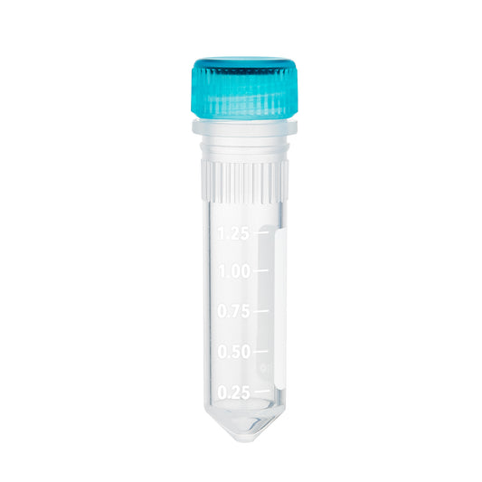 ClearSeal™ screw-cap microtubes, 2.0mL, w/ O-ring & caps, sterile, 
printed graduations, conical bottom, 20 resealable bags of 50 tubes, 1000/cs