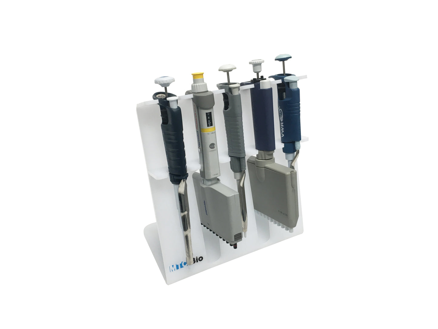 SureStand™ Pipette Stand for 5 pipettes, up to two multi-channels, acrylic