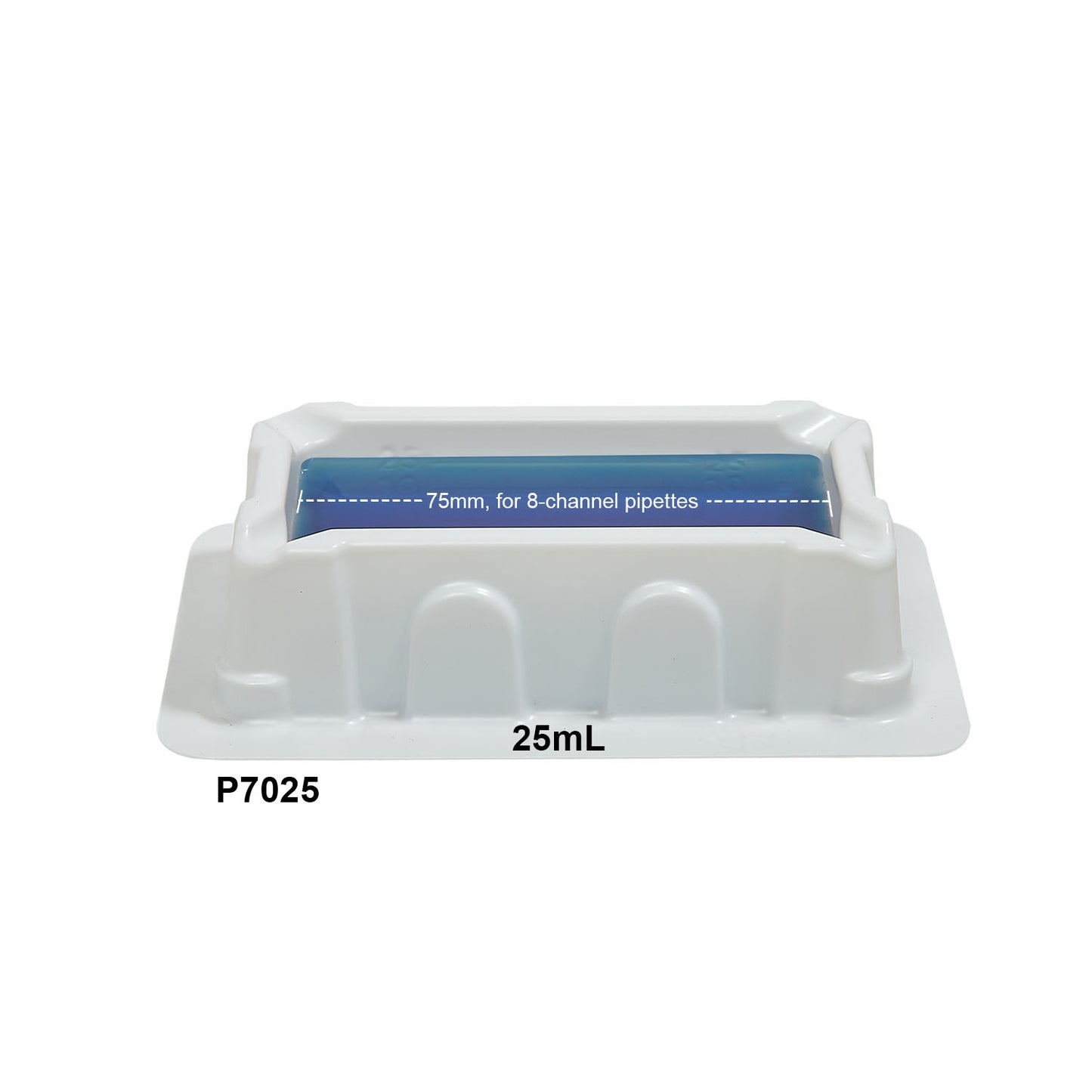 Aspir-8™ Reservoir, 8-channel only, 25ml sterile, 5/ sterile bag, 200/cs