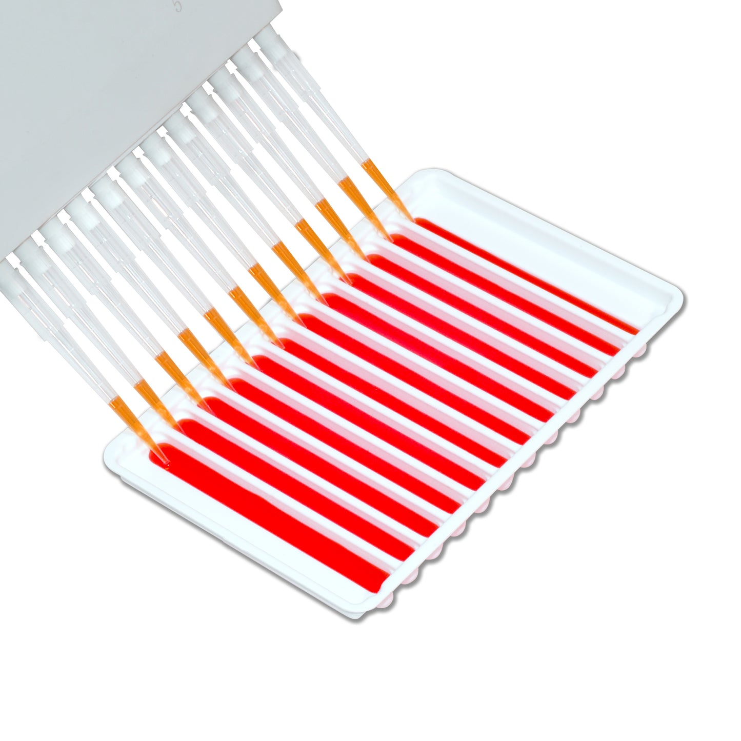 Multichannel Solution Reservoir, 12-Channel, 48mL, holds up to 12 reagents (12 x 4.0mL), sterile, PS, individually wrapped, 100/cs