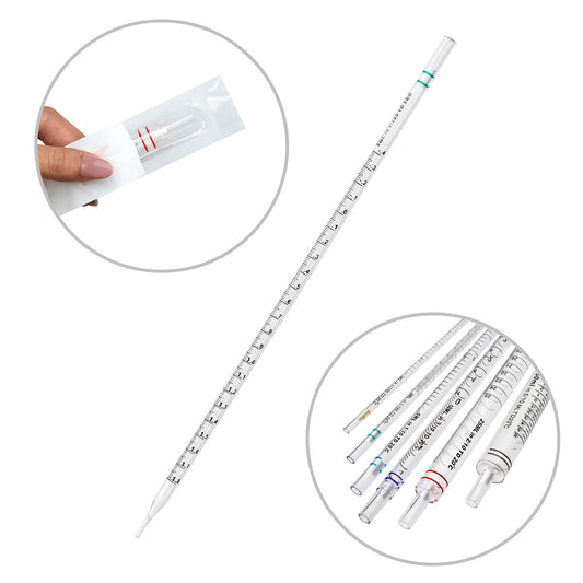 Serological Pipettes, 2mL, sterile, green coded, graduated, individually wrapped, 500/cs