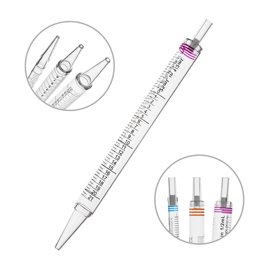 Serological Pipettes, 25mL, short, 230mm (9 in.) length, sterile, magenta coded, positive and negative graduations, individually wrapped, 200/cs