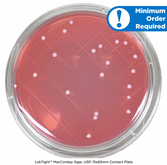 Hardy Diagnostics P47 Contact Plate – MacConkey Agar, USP, Non-Irradiated (Gram-Negative Monitoring), 10 Plates