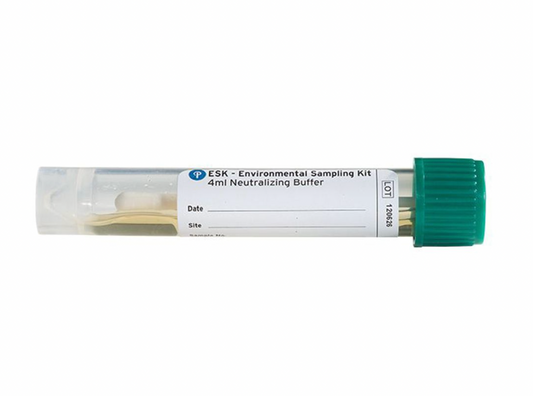 ESK® Environmental Sampling Swab Kit, Neutralizing Buffer, Sterile, Polyester Tip, Polystyrene Handle, 4ml, 50 per box