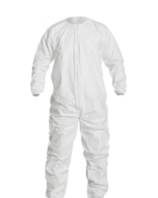Sterile Cleanroom Coveralls – Tyvek® IsoClean® IC255B (Dolman Sleeves, Thumb Loops)