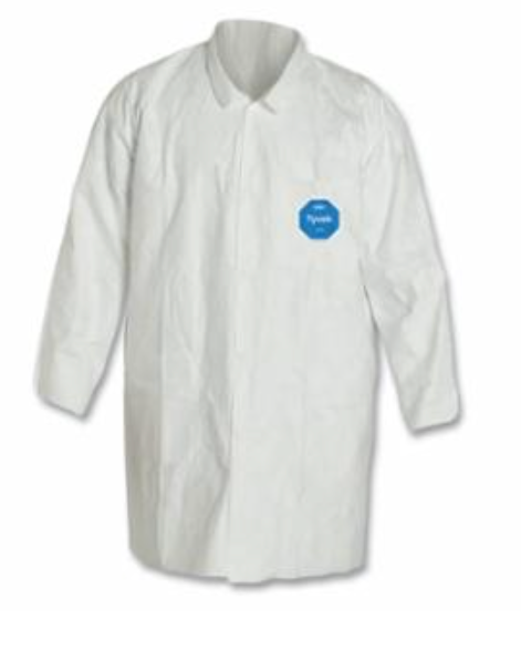 Non-Sterile Cleanroom Lab Coat – Tyvek® 400 (Lint-Free, Durable)