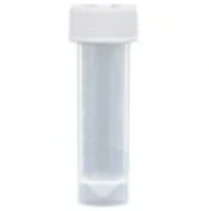 Sterile 5mL Transport Tube, PP, Self-Standing, Conical Bottom, Attached Screw Cap (Case of 500)