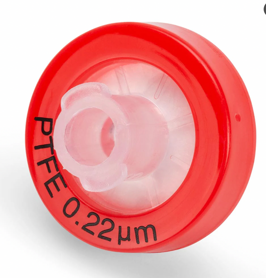 PTFE Syringe Filters, Non‑Sterile, Hydrophilic & Hydrophobic (13 mm & 30 mm, 0.22–0.45 µm)