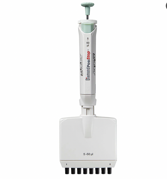 Diamond PosiStop 8‑Channel Adjustable Pipette, Fully Autoclavable