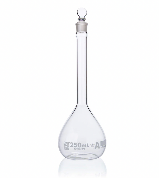 Volumetric Flasks, Globe Glass, Class A (2 mL–1000 mL)