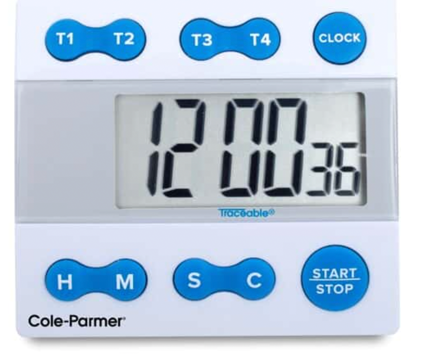 Traceable® Large-Digit Four‑Channel Alarm Timer