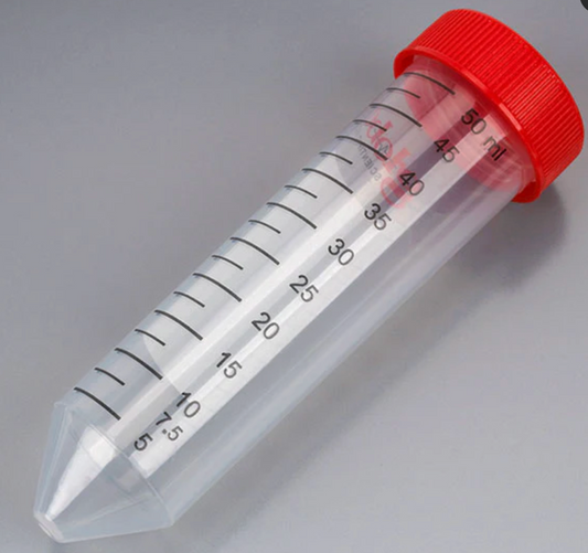 Diamond MAX Centrifuge Tube, 50mL, PP, STERILE, Gamma irradiated to SAL 10-6, Manufactured in Class 100,000 (ISO 8) cleanroom, USP Class VI resin; FDA CFR 21 compliant for contact with pharmaceuticals, Certified, 25/Re-Sealable Bag, 20 Bags/Unit