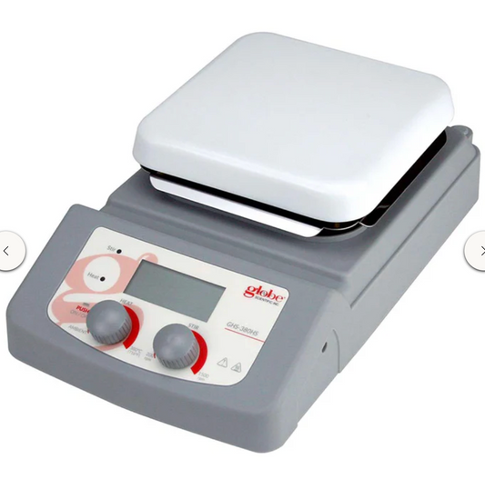 Hotplate Stirrer, Digital, 380C Maximum Temperature, 5.5 x 5.5 inch ceramic coated top plate, 100-120v, 50-60Hz
