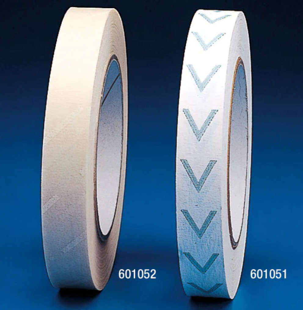 Sterilization Indicator Tape.  Choose Autoclave or Dry Heat