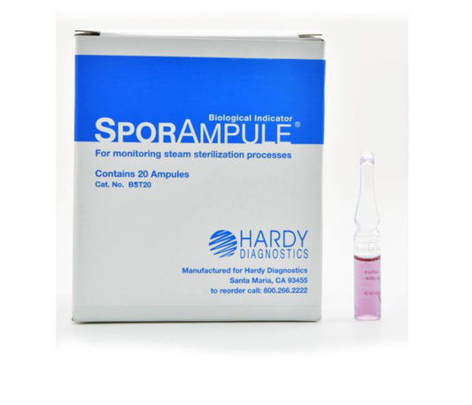 SporAmpule® Liquid Biological Indicator, for Steam Sterilization.  20/box
