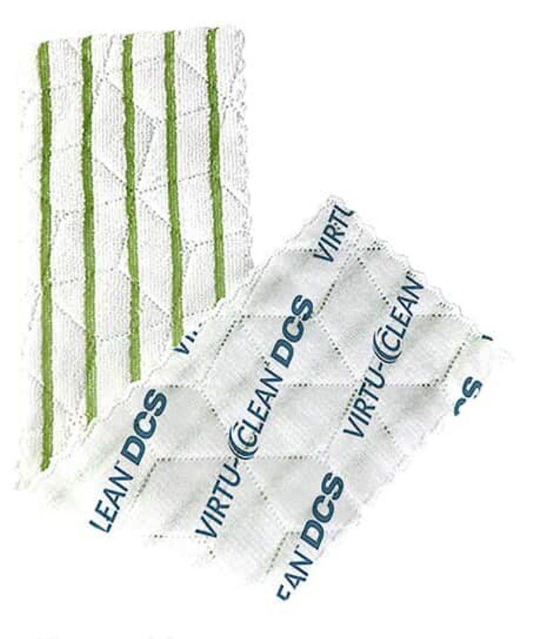 High-Tech Conversions Virtu-Clean® Disposable Cleaning Pads with Scrubber; 20/Bag, 12 Bags/CS