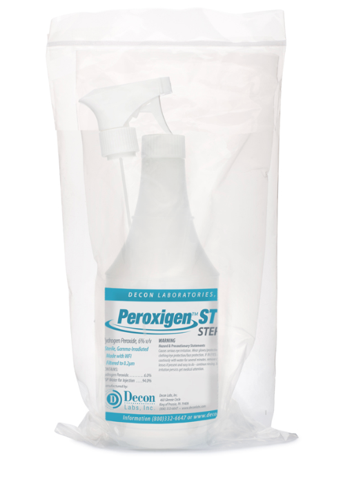 Peroxigen® ST Sterile 6% Hydrogen Peroxide Spray | USP <797>/<800> | ISO 5–8 | Ready-to-Use.  12 x 16 oz bottles