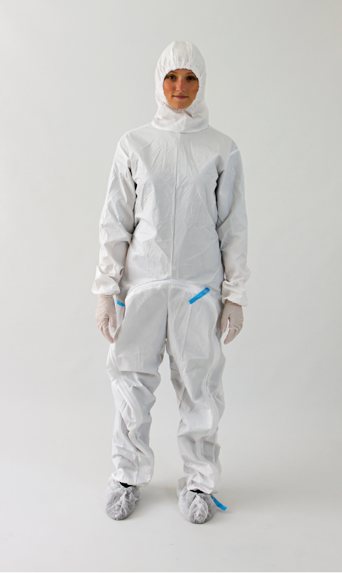 Sterile BioClean-D™ Drop-Down Coverall w/ Hood, CleanTough™ Fabric, USP 797/800, Case of 20