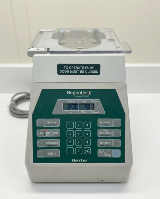 Pre-Owned Baxter Healthcare Baxa Repeater Pump, Benchtop Fluid Dispenser, Pharmacy Compounding, Fully Tested