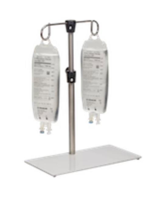 HK Tabletop Adjustable IV Stand.  15" to 27"