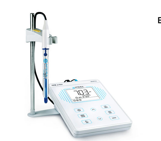 PH700-BC Benchtop Lab pH Meter for Biotechnology and Pharmaceutical Samples, Liquid Food, Protein-containing Liquids, Compatible with TRIS Buffers SK