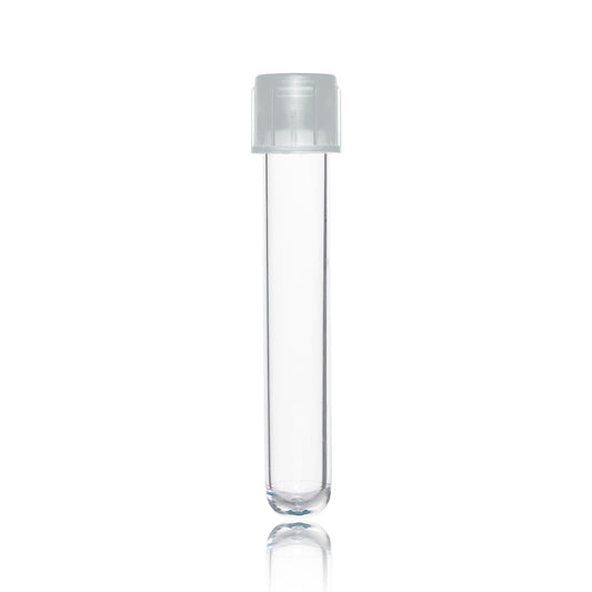 FlowTubes™ with standard cap, 12x75mm, sterile, 25/bag, 500/cs