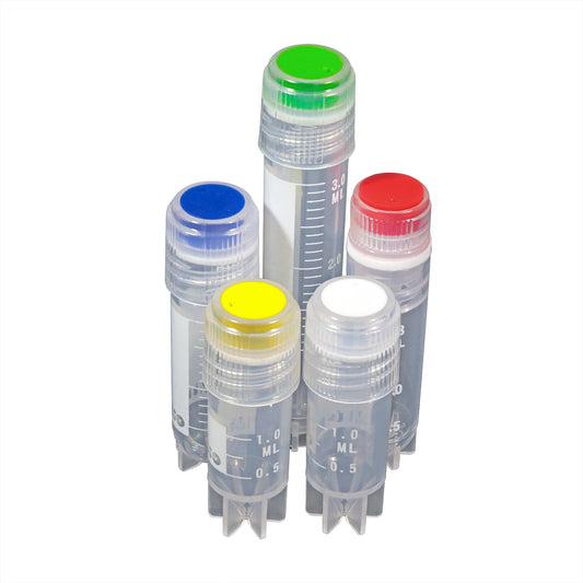 Cap inserts for cryogenic vials, yellow, 500/pk