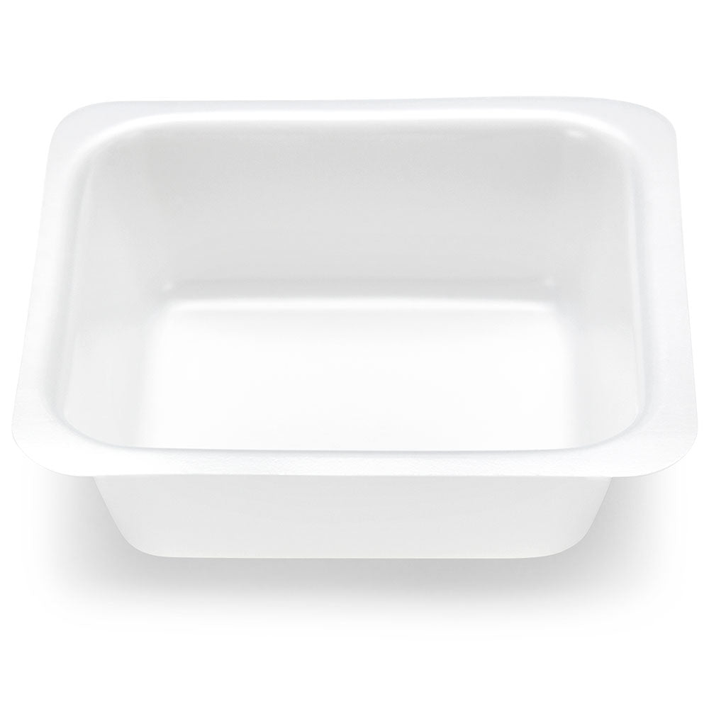 Weight Boat, Square with Square Bottom, Antistatic, PS, White, 100mL